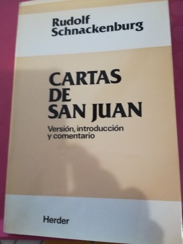 Portada del libro de CARTAS DE SAN JUAN. Versión, introducción y comentario