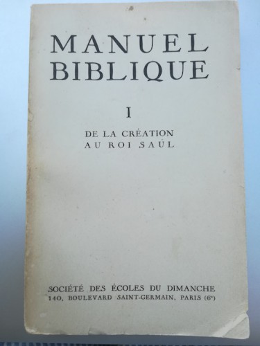 Portada del libro de DE LA CRÉATION AU ROI SAÜL