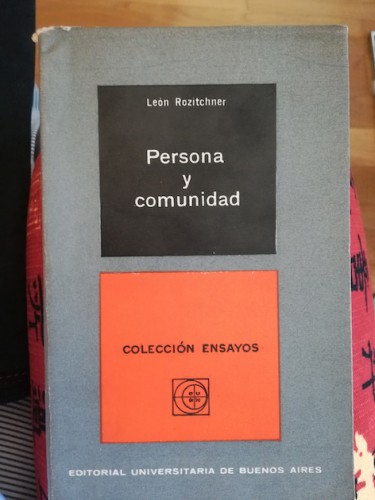 Portada del libro de PERSONA Y COMUNIDAD