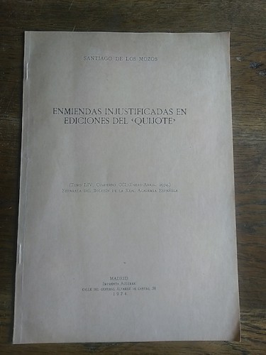 Portada del libro de ENMIENDAS INJUSTIFICADAS EN EDICIONES DEL 