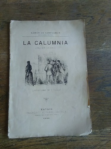 Portada del libro de LA CALUMNIA (pequeño poema)