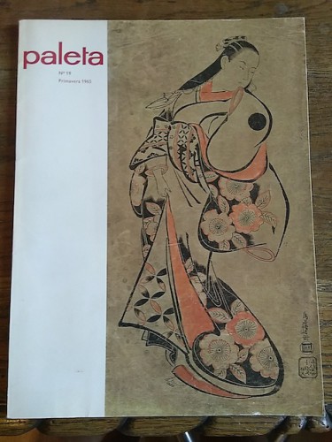 Portada del libro de PALETA nº 19. 1965. Incluye: Las xilografías japonesas y sus colores por Heinz Brasch - Color, verdad...