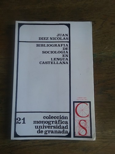 Portada del libro de BIBLIOGRAFÍA DE SOCIOLOGÍA EN LA LENGUA CASTELLANA