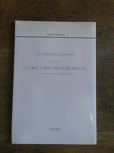 Portada del libro de LA CONFIGURACIÓN DE LAS LETRAS COMO MENSAJE PROPIO