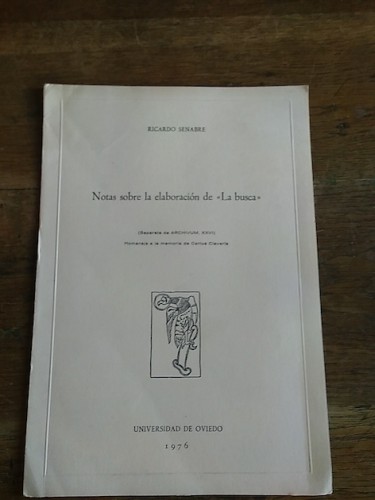 Portada del libro de NOTAS SOBRE LA ELABORACIÓN DE 