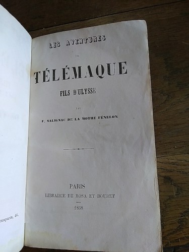 Portada del libro de LES AVENTURES DE TÉLÉMAQUE, FILS D'ULYSSE (2 TOMES EN UN VOLUME.)