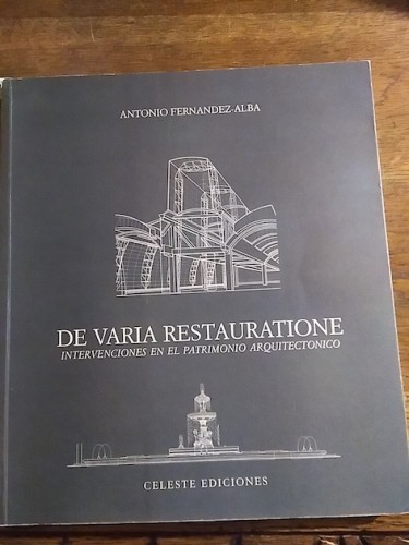 Portada del libro De varia restauratione: intervenciones en el patrimonio arquitectónico