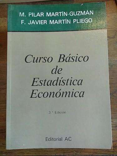 Portada del libro de CURSO BÁSICO DE ESTADÍSTICA ECONÓMICA