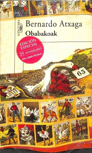 Portada del libro de OBABAKOAK 25 ANIVERSARIO. INCLUYE DVD Y  LIBRO DE POSTALES