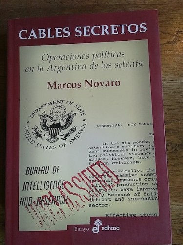 Portada del libro de CABLES SECRETOS. Operaciones políticas en la Argentina de los setenta
