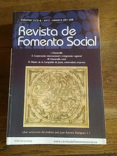 Portada del libro de REVISTA DE FOMENTO SOCIAL. Núm. 287-288. I. Desrrollo / II. Cooperación internacional e integración...