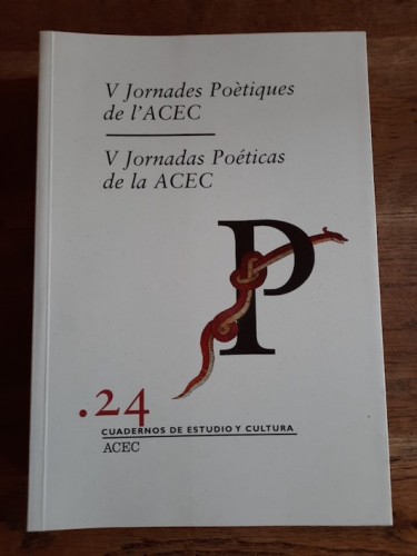 Portada del libro de V JORNADES POÈTIQUES DE L'ACEC - V JORNADAS POÉTICAS DE LA ACEC