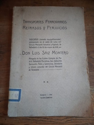 Portada del libro de TRANSPORTES FERROVIARIOS. RETRASOS Y PERJUICIOS