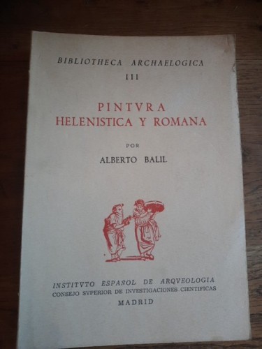 Portada del libro de PINTURA HELENÍSTICA Y ROMANA