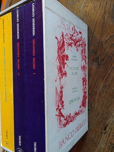 Portada del libro de BANCO IBÉRICO. MELÉNDEZ VALDÉS (2 tomos) - Georges Demerson / ANÁLISIS FORMAL DE LA POESÍA DE ESPRONCEDA...