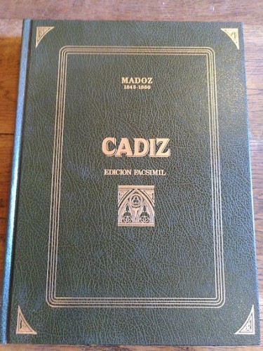 Portada del libro de CÁDIZ. Diccionario geográfico-estadístico-histórico de Castilla y León