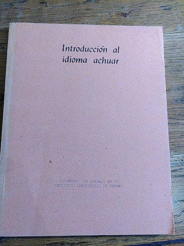 Portada del libro de INTRODUCCIÓN AL IDIOMA ACHUAR