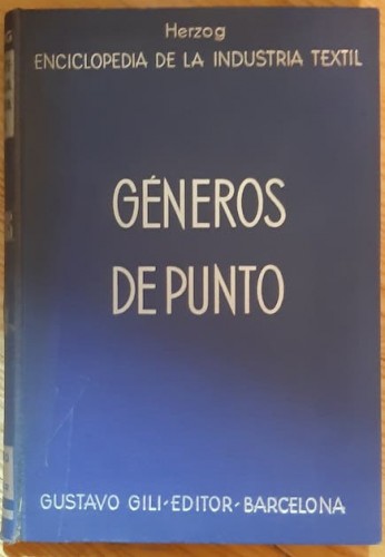 Portada del libro de GÉNEROS DE PUNTO