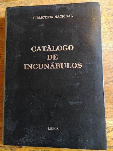 Portada del libro de CATÁLOGO DE INCUNÁBULOS