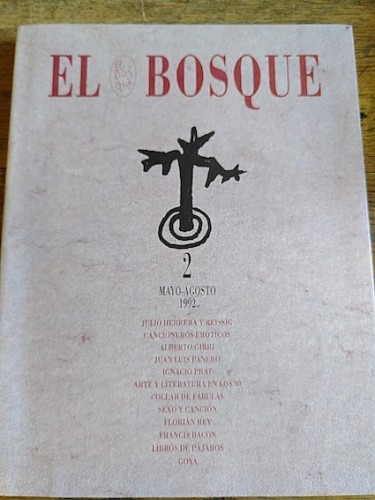 Portada del libro de EL BOSQUE, no. 2. Mayo-Agosto 1992