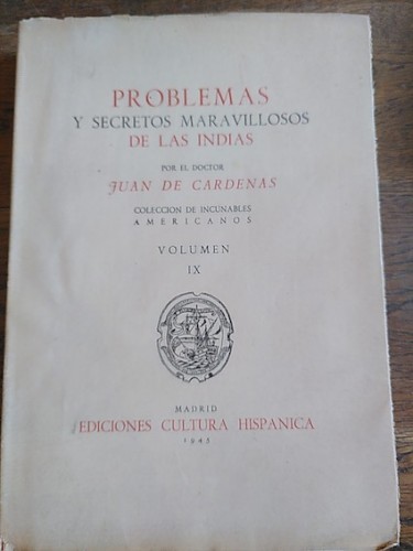 Portada del libro de PROBLEMAS Y SECRETOS MARAVILLOSOS DE LAS INDIAS