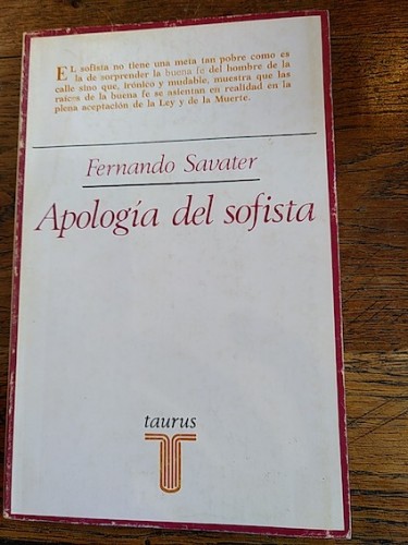 Portada del libro de Apología del sofista y otros sofismas