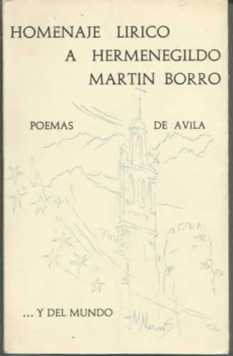 Portada del libro de Homenaje lírico a Hermenegildo Martín Borro. Poemas de Ávila.