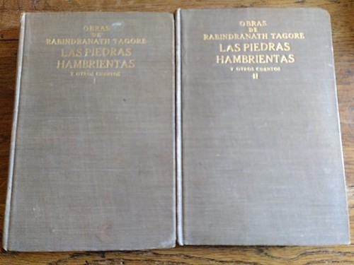 Portada del libro LAS PIEDRAS HAMBRIENTAS Y OTROS CUENTOS (edición de 1918 traducida por Zenobia Camprubí)