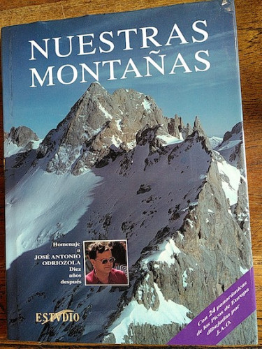 Portada del libro de NUESTRAS MONTAÑAS. Homenaje a José Antonio Odriozola