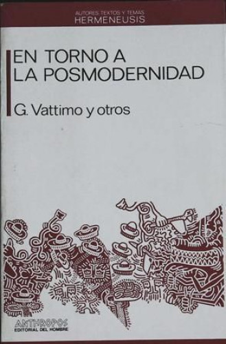 Portada del libro de En torno a la posmodernidad