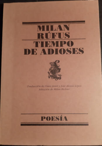 Portada del libro de Tiempo de adioses