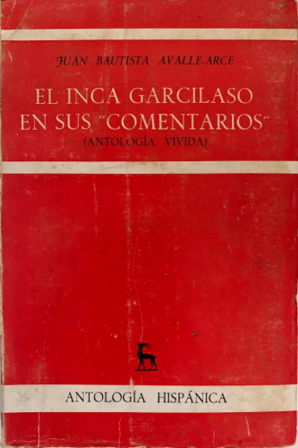 Portada del libro de EL INCA GARCILASO EN SUS 