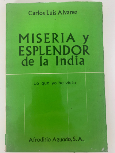 Portada del libro de MISERIA Y ESPLENDOR DE LA INDIA