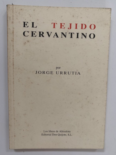 Portada del libro de EL TEJIDO CERVANTINO