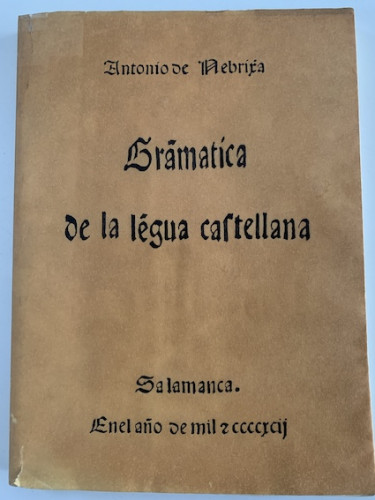 Portada del libro de GRAMÁTICA DE LA LENGUA CASTELLANA