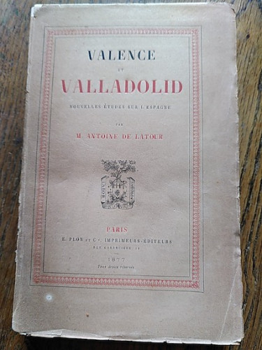 Portada del libro de VALENCE ET VALLADOLID. Nouvelles études sur l'Espagne