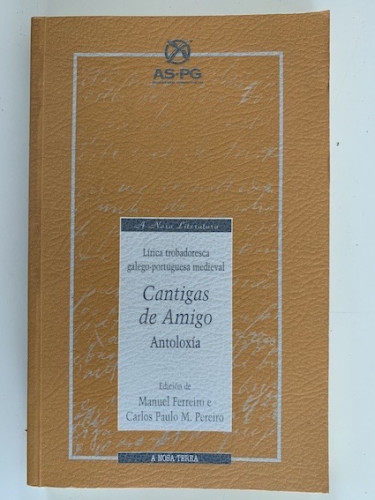 Portada del libro de Cantigas de Amigo. Antoloxía 