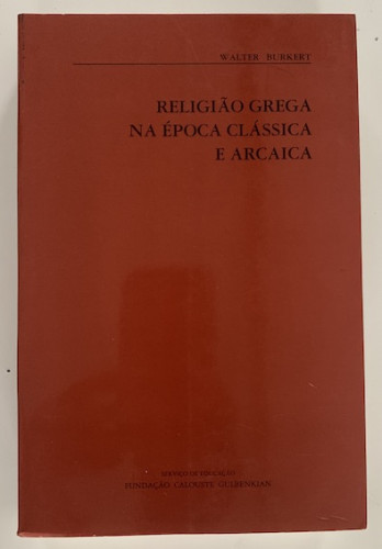 Portada del libro de RELIGIÃO GREGA NA ÉPOCA CLÁSSICA E ARCAICA