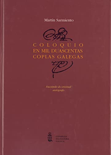 Portada del libro de COLOQUIO EN MIL DUASCENTAS COPLAS GALEGAS