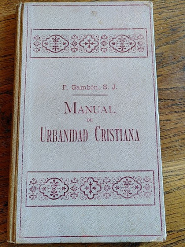 Portada del libro de MANUAL DE URBANIDAD CRISTIANA