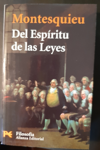 Portada del libro de Del espíritu de las leyes 