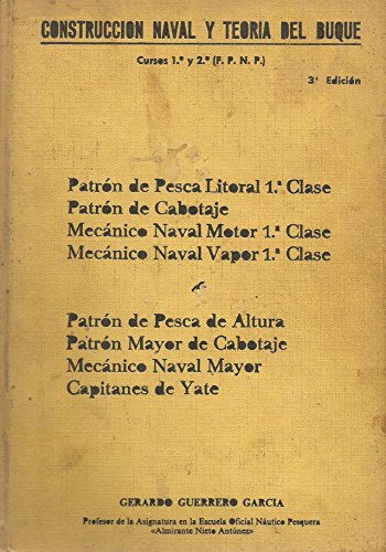 Portada del libro de CONSTRUCCIÓN NAVAL Y TEORÍA DEL BUQUE. Cursos 1º y 2º (F.P.N.P)