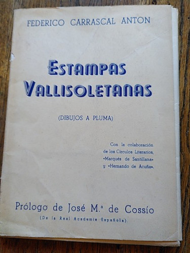 Portada del libro de ESTAMPAS VALLISOLETANAS (DIBUJOS A PLUMA)
