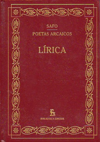Portada del libro de Lírica