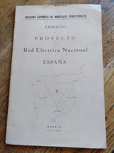 Portada del libro de EXTRACTO DEL PROYECTO DE RED ELÉCTRICA NACIONAL DE ESPAÑA