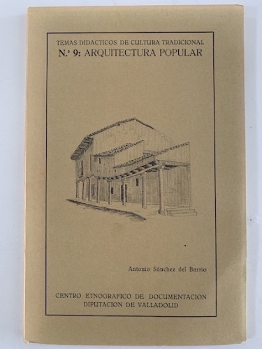 Portada del libro de ARQUITECTURA POPULAR Nº9