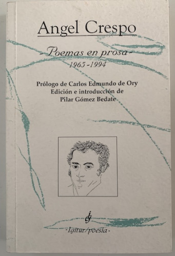 Portada del libro de Poemas en prosa, 1965-1994