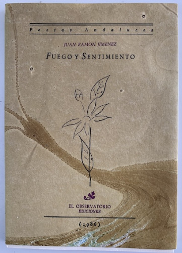 Portada del libro de Fuego y sentimiento