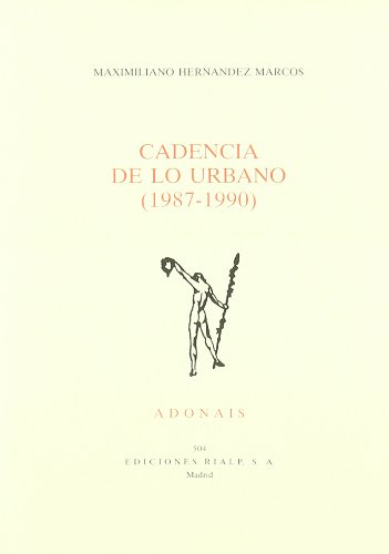 Portada del libro de Cadencia de lo urbano (1987-1990)