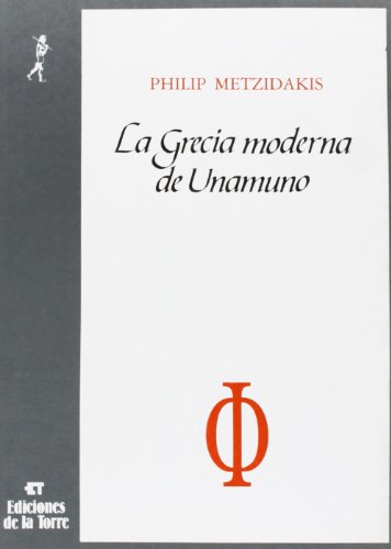 Portada del libro de La Grecia Moderna de Unamuno